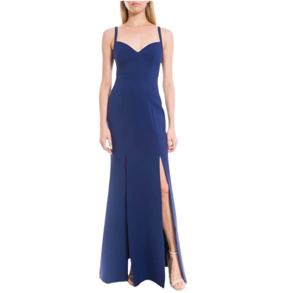 Likely Royal Bule Floor Length Dress with Slits (Hanging)